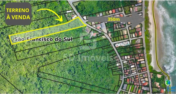 Terreno 18.408m² - Itaguaçu - São Francisco do Sul, SC