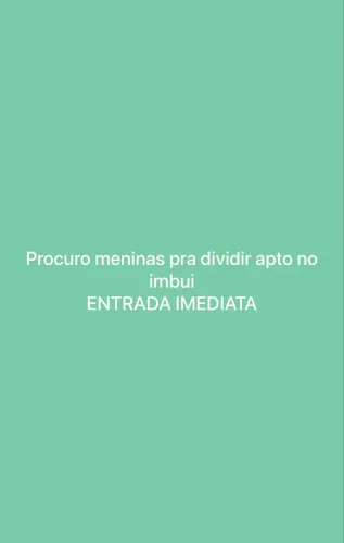 PROCURO MENINAS PARA DIVIDIR APTO