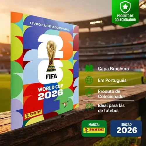 ALBÚM DE FIGURINHAS COPA DO MUNDO OFICIAL 2026