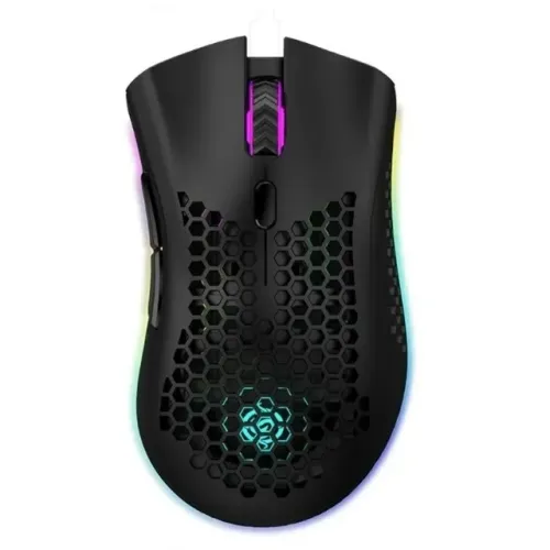 Mouse Gamer Sem Fio 2.4ghz 3200dpi Recarregável Led Rgb
