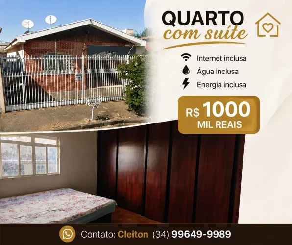 ALUGO QUARTO BAIRRO BRASIL SUÍTE