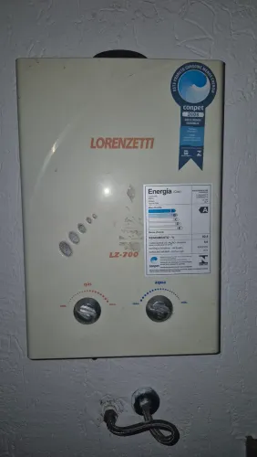 Aquecedor a gás Lorenzetti