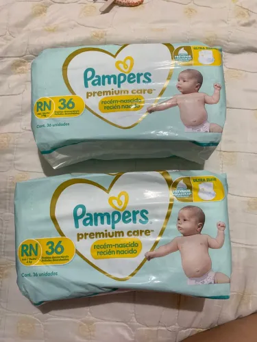 Fralda Pampers RN, 36 unidades : R$30 CADA PACOTE