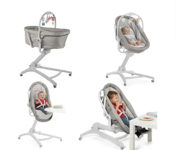 Berço Chicco 4 em 1 hug cinza em perfeito estado