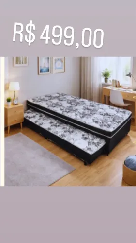 Cama com auxiliar