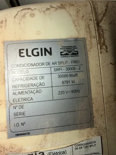 Ar condicionado 30.000 btu elgin