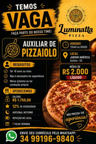 Auxiliar de pizzaiolo