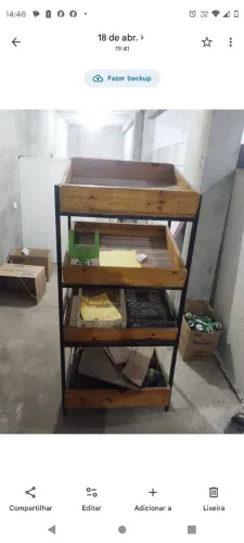 Expositor de verduras 300 reais