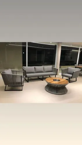 Jogo de sofa corda nautica 