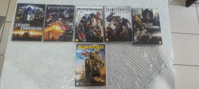 Coleção disco DVD Transformers bayverse + Bumblebee