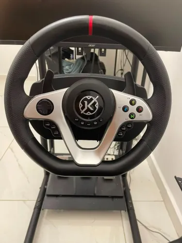 Volante Kalkan G500 ProRacing, Com Pedal e Câmbio, Preto, KLK00032