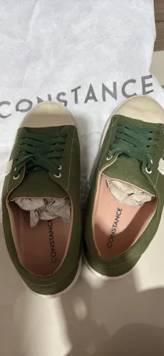 Tênis casual verde TAM 35 Constance 