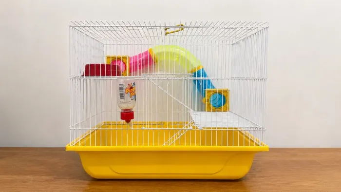 Gaiola para Hamster ou Gerbil c/2 andares + tubos + acessórios