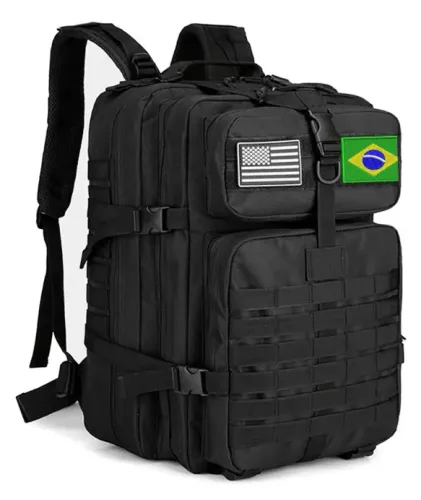 Mochila Tática com materiais de primeira linha, costura reforçada!