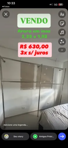 Arara em inox