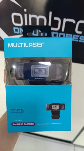 Webcam Multilaser Office HD 720P USB - Loja Coimbra Computadores Entrega