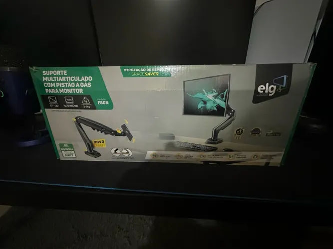 Suporte para Monitor ELG F80N - Pistão a Gás - 17? a 35?