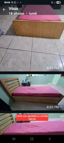 Cama solteiro