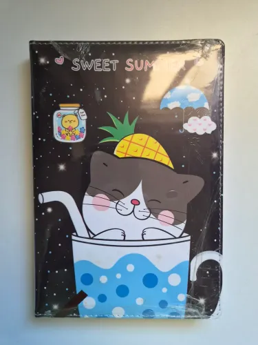 Caderno estampa de gato