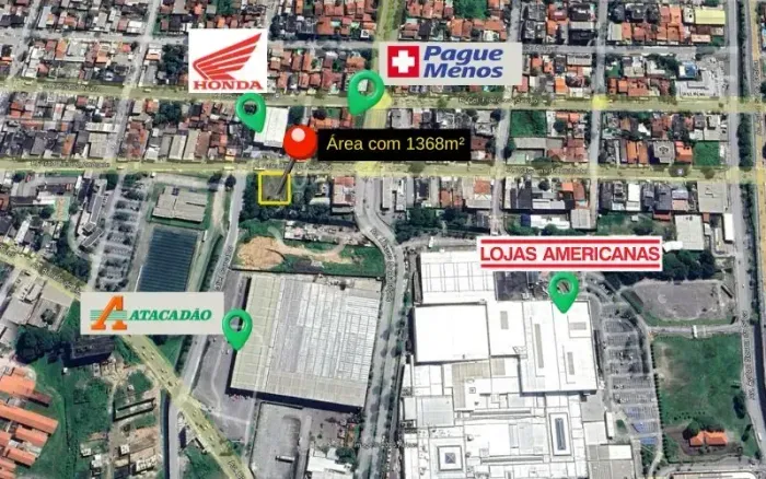 Terreno Estratégico 1368m² na Rua Arão Lins - Alta Visibilidade - Piedade / Prazeres