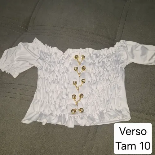 Blusa ciganinha 10 anos