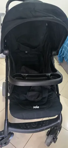 Carrinho de Bebê Travel System Joie Muze + Bebê Conforto Juva + capas- Preto