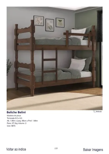 Beliche madeira maciça Pinus 8,5x8,5