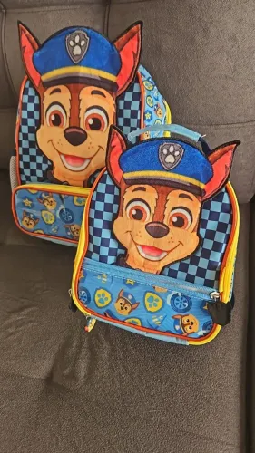 Mochila Escolar e Lancheira Térmica Patrulha Canina Chase Baby