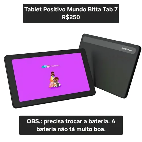 Tablet Tab7 Positivo Mundo Bitta