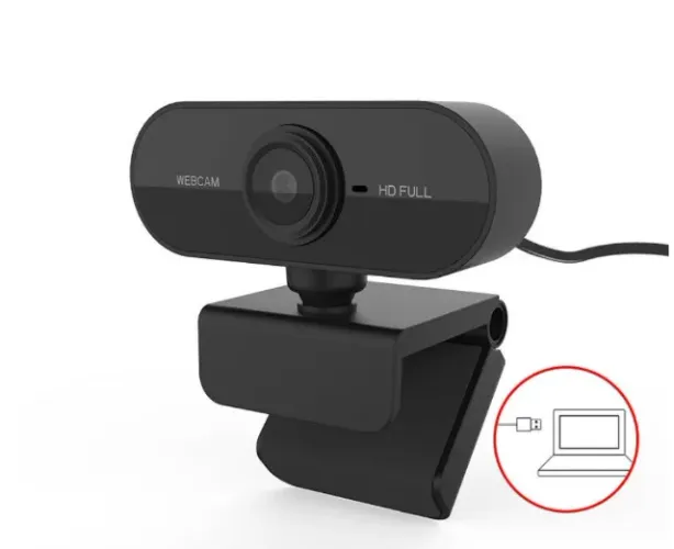 Webcam HD Microfone, flexível, rotacionavel - bom p/ video aula