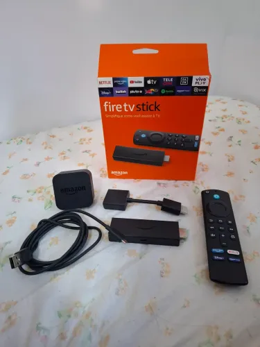 Fire TV Stick Amazon 3ª Geração - Completo na Caixa / Bom Estado