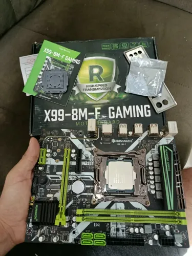 placa mãe X99 + Xeon E5-2640 V3, Caixa original, pasta termica e acessorios - Ótimo Estado