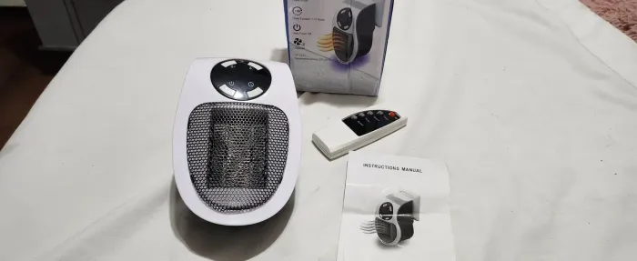 mini aquecedor elétrico portátil com controle remoto