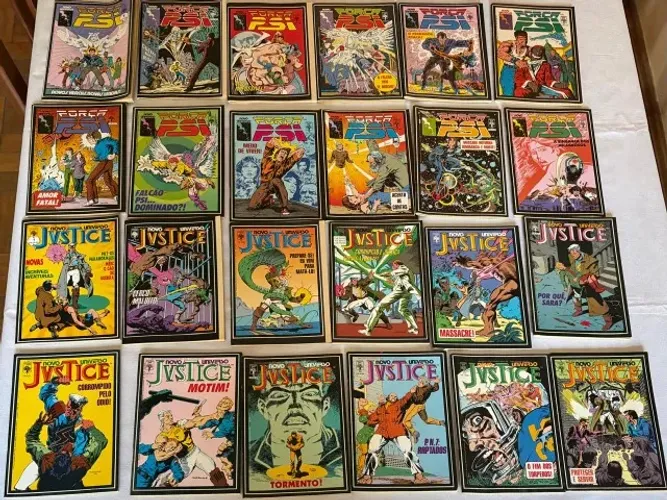 Justice e Força PSI - Novo Universo MARVEL coleção completa