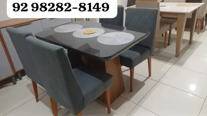 mesa de jantar 120x90 com entrega gratis