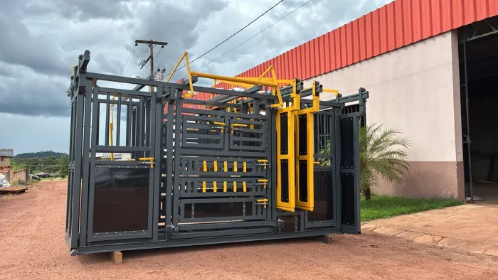 TRONCO DE CONTENÇÃO BOVINO E BALANÇA ELETRÔNICA (BRETE)