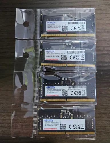 Memórias DDR5 SODIMM de 5600 MHz (04 unidades)