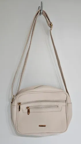 Bolsa Feminina Transversal Pequena Tira Colo Ombro Cor Nude