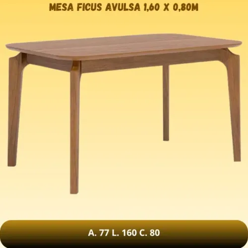 Mesa de jantar avulsa 1.60x90