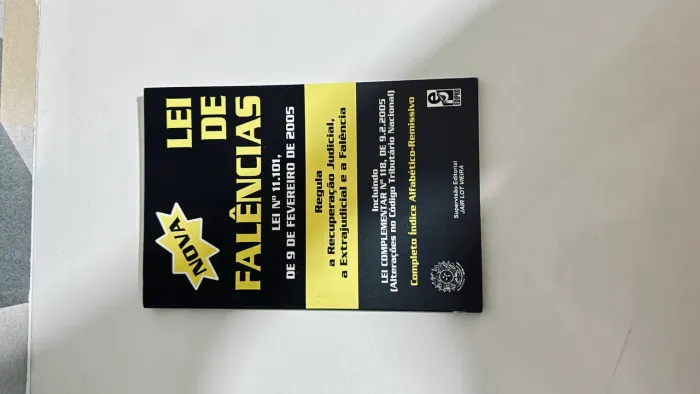 Livro lei de falências