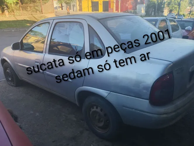 Corsa sedan 1.0 só tem ar sucata só em peças sucata 