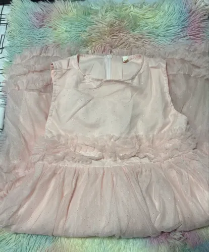 Vestido de Festa - Rosa 8 a 10 anos 