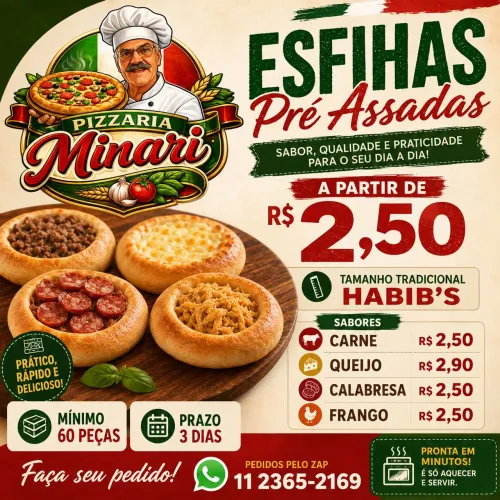 Esfiha Pré Assadas