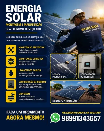 Manutenção de energia solar