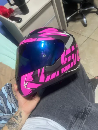 Capacete Feminino Ls2 Ff353 Rapid Cromo Rosa Tamanho Do Capacete 59/60 (l)