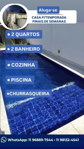 Alugo por temporada casa no litoral