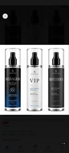 Kit Body Splash Masculino Selvagem + Misterious + Vip 200ml