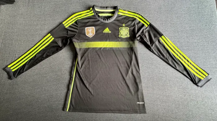 Camisa adidas Seleção Espanha 2014 Preta Manga Longa Tam. P