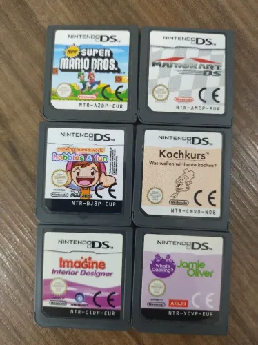 6 Jogos originais Nintendo DS + R4 Lote