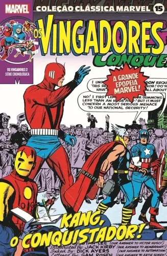Livro Coleção Clássica Marvel Vol. 15 - Vingadores Vol. 2, de Lee, Stan. Editora Panini Br